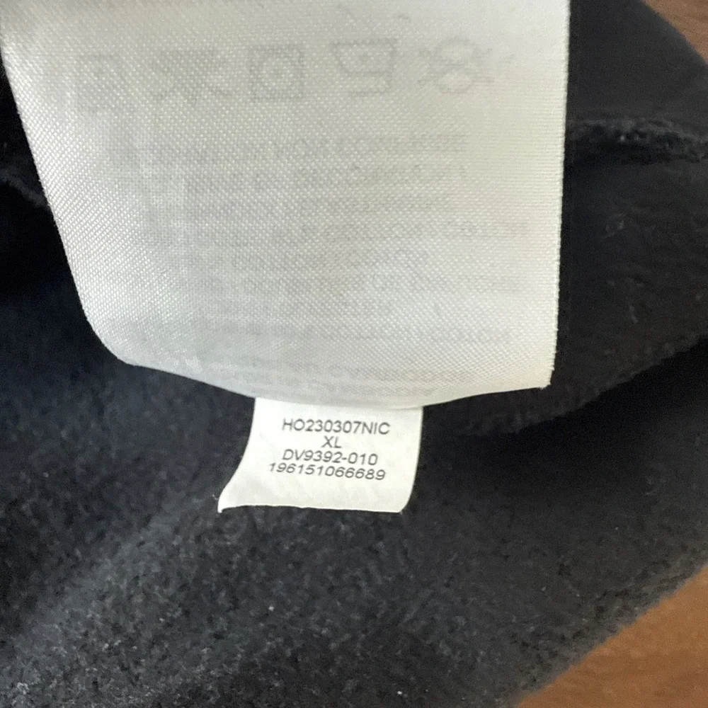 Jordan Hoodie Men XL Black All Over Print Jumpman Pullover Sweatshirt Nike